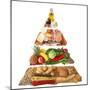 Food Pyramid-egal-Mounted Art Print