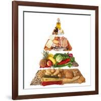 Food Pyramid-egal-Framed Art Print