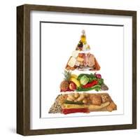 Food Pyramid-egal-Framed Art Print