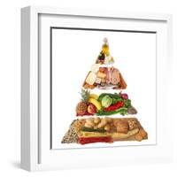 Food Pyramid-egal-Framed Art Print