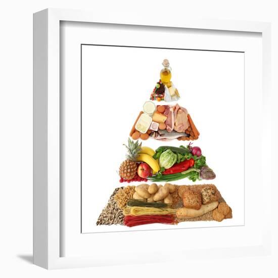 Food Pyramid-egal-Framed Art Print