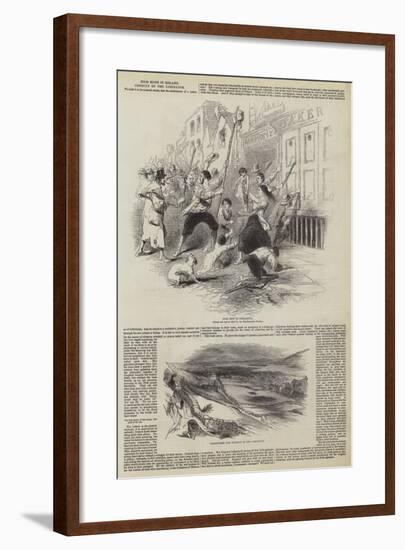 Food Riots in Ireland, Conduct of the Liberator-null-Framed Giclee Print