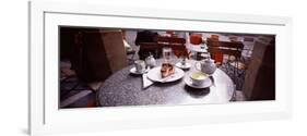 Food Served on a Table in a Restaurant, Stuttgart, Baden-Wurttemberg, Germany-null-Framed Photographic Print