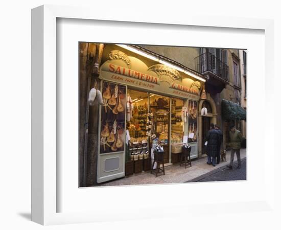 Food Shop, Verona, Veneto, Italy-Christian Kober-Framed Photographic Print