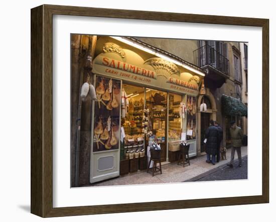 Food Shop, Verona, Veneto, Italy-Christian Kober-Framed Photographic Print