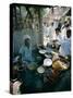 Food Stall, Mango Pier, Karachi, Sind (Sindh), Pakistan-Robert Harding-Stretched Canvas