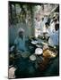 Food Stall, Mango Pier, Karachi, Sind (Sindh), Pakistan-Robert Harding-Mounted Photographic Print