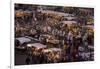 Food Stalls in the Evening, Djemaa El Fna, Marrakesh, Morocco, North Africa, Africa-Gavin Hellier-Framed Photographic Print