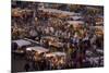 Food Stalls in the Evening, Djemaa El Fna, Marrakesh, Morocco, North Africa, Africa-Gavin Hellier-Mounted Photographic Print