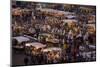 Food Stalls in the Evening, Djemaa El Fna, Marrakesh, Morocco, North Africa, Africa-Gavin Hellier-Mounted Photographic Print