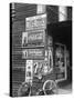 Food Store Called Leo's Place Covered with Beverage Ads Incl. Coca Cola, 7 Up, Dr. Pepper and Pepsi-Alfred Eisenstaedt-Stretched Canvas