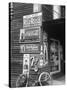 Food Store Called Leo's Place Covered with Beverage Ads Incl. Coca Cola, 7 Up, Dr. Pepper and Pepsi-Alfred Eisenstaedt-Stretched Canvas