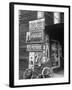 Food Store Called Leo's Place Covered with Beverage Ads Incl. Coca Cola, 7 Up, Dr. Pepper and Pepsi-Alfred Eisenstaedt-Framed Photographic Print