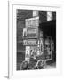 Food Store Called Leo's Place Covered with Beverage Ads Incl. Coca Cola, 7 Up, Dr. Pepper and Pepsi-Alfred Eisenstaedt-Framed Photographic Print