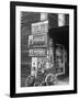 Food Store Called Leo's Place Covered with Beverage Ads Incl. Coca Cola, 7 Up, Dr. Pepper and Pepsi-Alfred Eisenstaedt-Framed Photographic Print