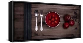 Food Stylishly Presented on a Table-Luis Beltran-Framed Stretched Canvas