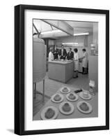 Food Tasting in a New Experimental Kitchen, Batchelors Foods, Sheffield, South Yorkshire, 1966-Michael Walters-Framed Photographic Print