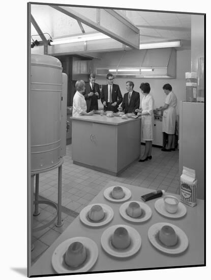 Food Tasting in a New Experimental Kitchen, Batchelors Foods, Sheffield, South Yorkshire, 1966-Michael Walters-Mounted Photographic Print