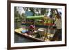 Food Vendor at the Floating Gardens in Xochimilco-John Woodworth-Framed Photographic Print