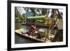 Food Vendor at the Floating Gardens in Xochimilco-John Woodworth-Framed Photographic Print