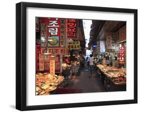 Food Vendors, Namdaemun Market, Seoul, South Korea, Asia-Wendy Connett-Framed Photographic Print