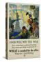 Food Will Win the War Poster-Charles Edward Chambers-Stretched Canvas