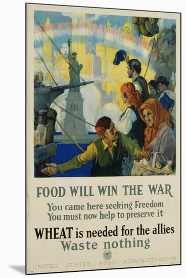 Food Will Win the War Poster-Charles Edward Chambers-Mounted Photographic Print