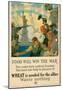 Food Will Win the War Wheat is Needed for the Allies WWI War Propaganda Art Print Poster-null-Mounted Poster