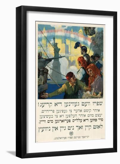 Food Will Win the War (Yiddish), circa 1917-Charles E. Chambers-Framed Art Print