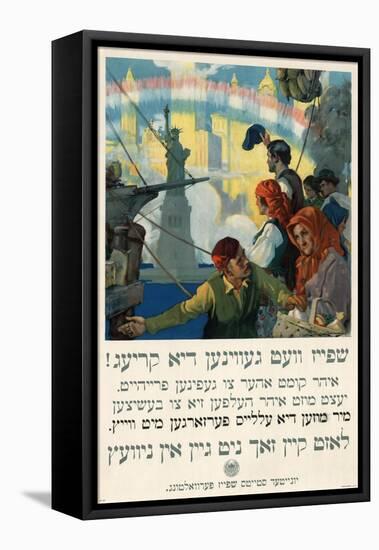 Food Will Win the War (Yiddish), circa 1917-Charles E. Chambers-Framed Stretched Canvas