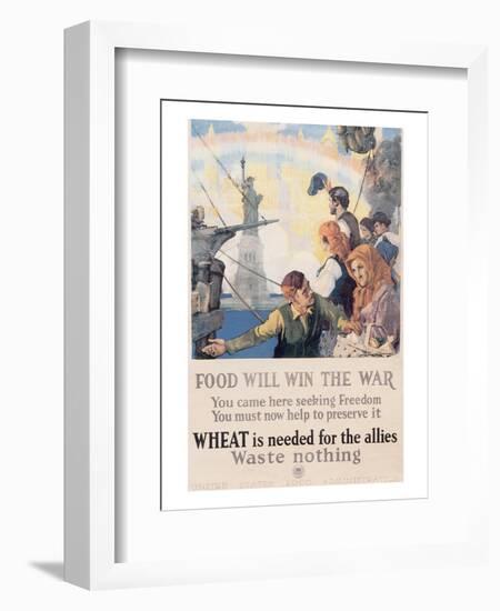 Food Will Win The War-Charles E^ Chambers-Framed Art Print