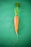 Fresh Carrot on Green Background-Foodcollection-Photographic Print