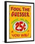 Fool the Guesser Distressed-Retroplanet-Framed Giclee Print