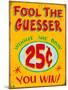 Fool the Guesser Distressed-Retroplanet-Mounted Giclee Print