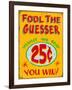 Fool the Guesser Distressed-Retroplanet-Framed Giclee Print