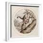 Fool with Cap and Bells, Early 17th Century-Crispin I De Passe-Framed Giclee Print