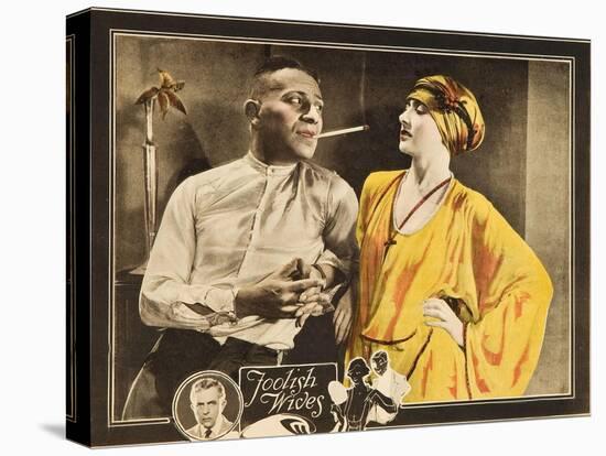 FOOLISH WIVES, l-r: Erich Von Stroheim, Maude George on lobbycard, 1922.-null-Stretched Canvas
