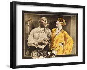 FOOLISH WIVES, l-r: Erich Von Stroheim, Maude George on lobbycard, 1922.-null-Framed Art Print