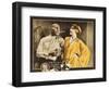 FOOLISH WIVES, l-r: Erich Von Stroheim, Maude George on lobbycard, 1922.-null-Framed Art Print