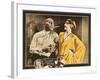 FOOLISH WIVES, l-r: Erich Von Stroheim, Maude George on lobbycard, 1922.-null-Framed Art Print