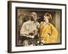 FOOLISH WIVES, l-r: Erich Von Stroheim, Maude George on lobbycard, 1922.-null-Framed Art Print