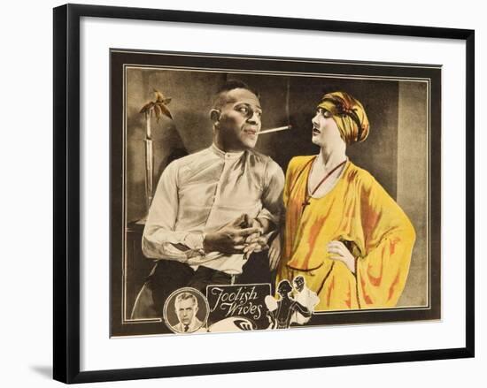 FOOLISH WIVES, l-r: Erich Von Stroheim, Maude George on lobbycard, 1922.-null-Framed Art Print