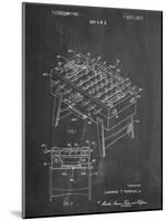 Foosball Table Patent-null-Mounted Art Print