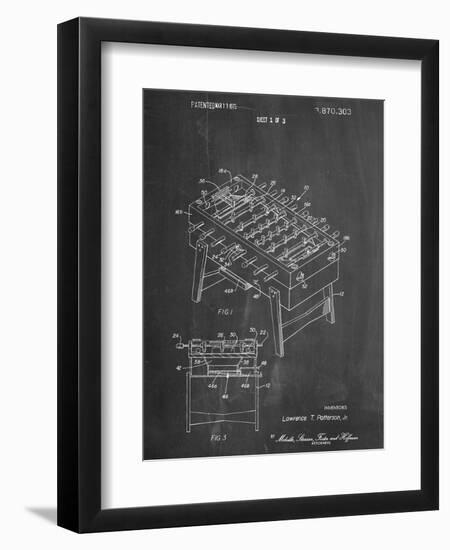 Foosball Table Patent-null-Framed Art Print