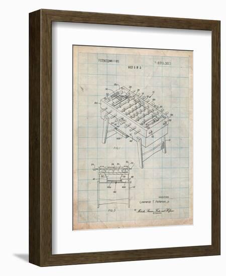 Foosball Table Patent-Cole Borders-Framed Art Print