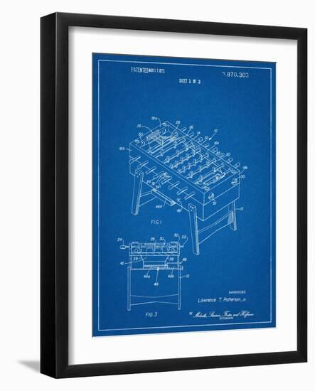 Foosball Table Patent-null-Framed Art Print