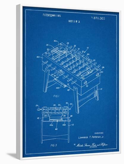 Foosball Table Patent-null-Framed Art Print