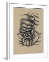 Foot and Hands-null-Framed Giclee Print