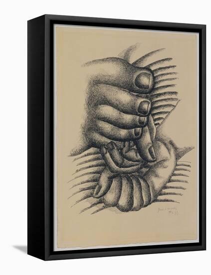 Foot and Hands-null-Framed Stretched Canvas