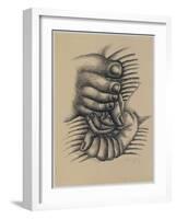 Foot and Hands-null-Framed Giclee Print